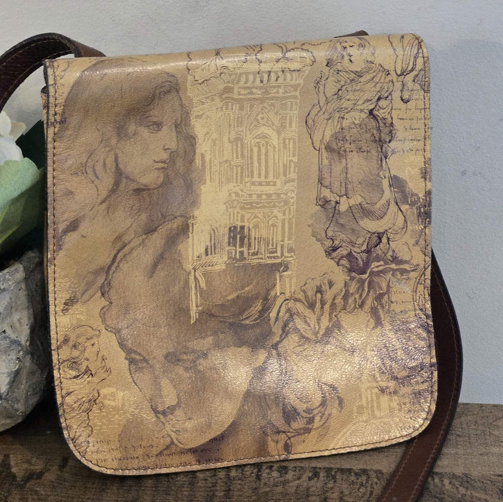 Patricia Nash leather Grenada Italian Dketchbook crossbody. NWT - Picture 11 of 16